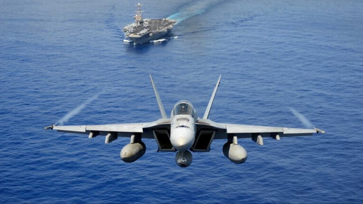 nanlmaz operasyon! F-18 Super Hornet sava ua denizin dibinden kt