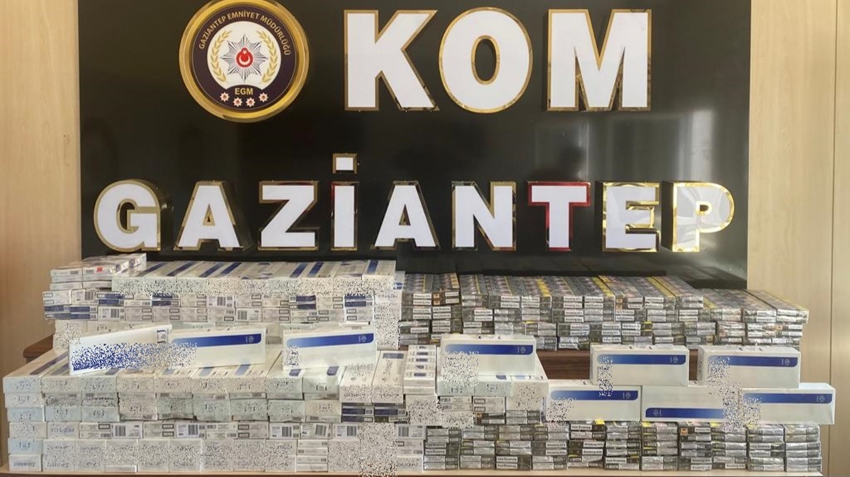 Gaziantep'te bir trda 2 bin 670 paket kaak sigara ele geirildi 