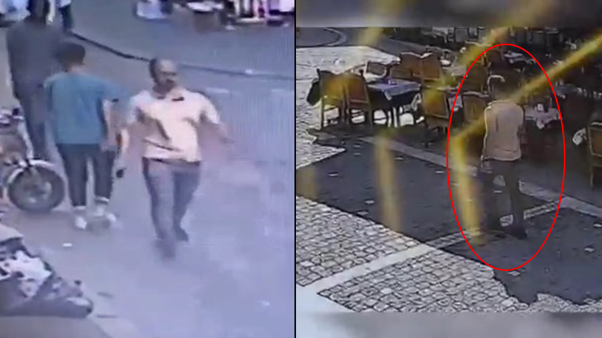 Hain PKK bombac�s� b�yle ke�if yapt�! ��te o g�r�nt�ler