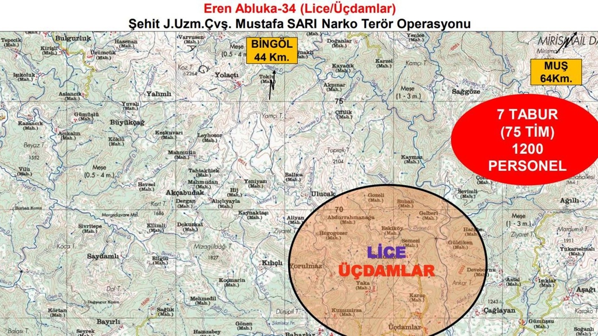 Diyarbakr'da 1200 personelle Eren Abluka-34 operasyonu balatld