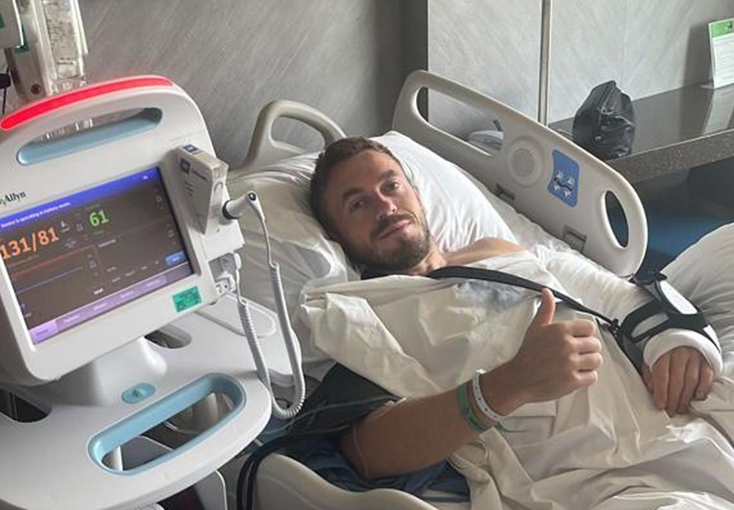 Kolu k�r�lan Edin Visca'ya ameliyat