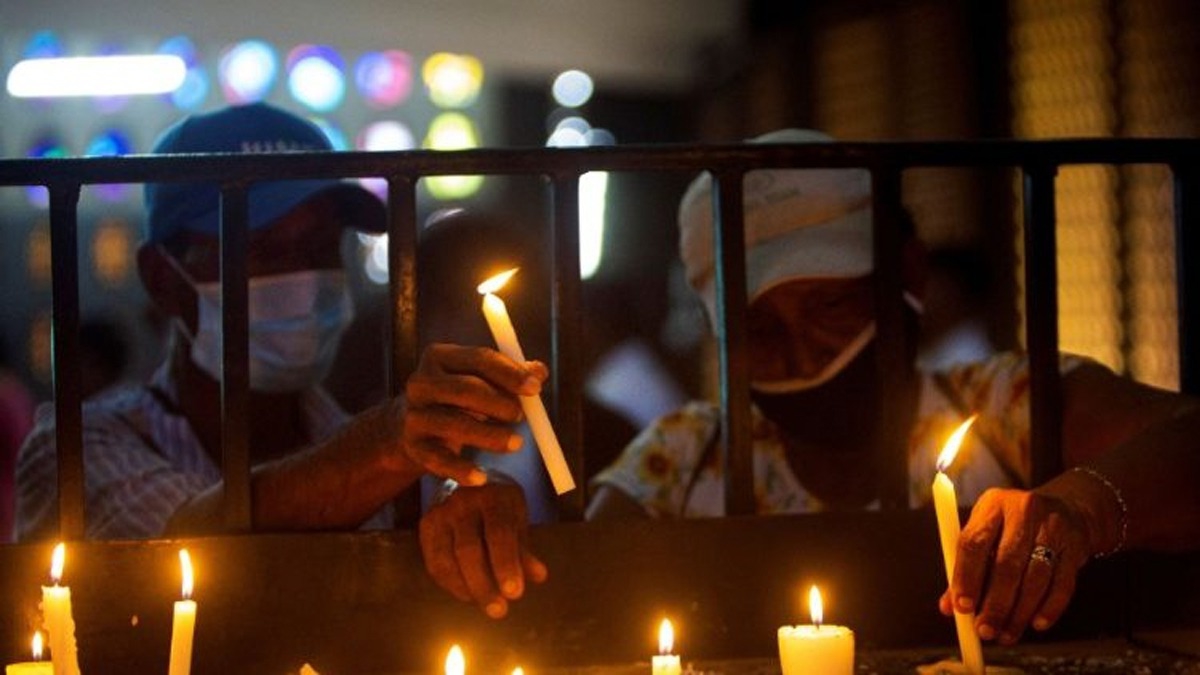 Nikaragua'da Roma Katolik Kilisesi izin verilmemesine ramen ayin dzenledi