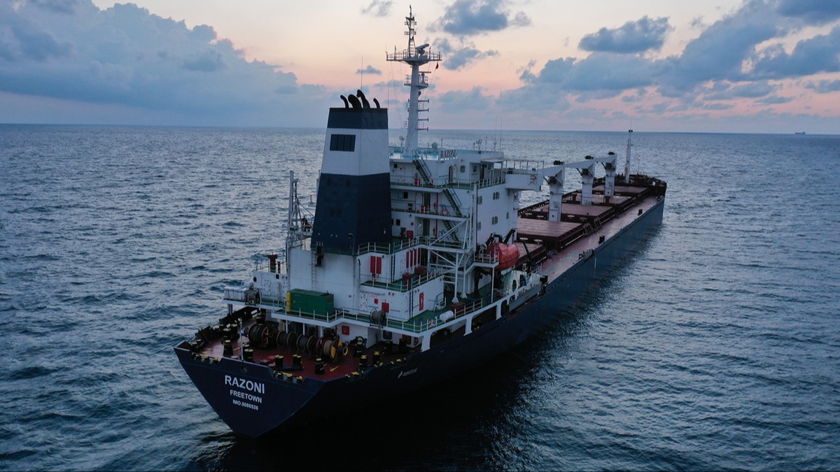 Ukrayna'dan yola kan ilk tahl gemisi Suriye'ye demirledi