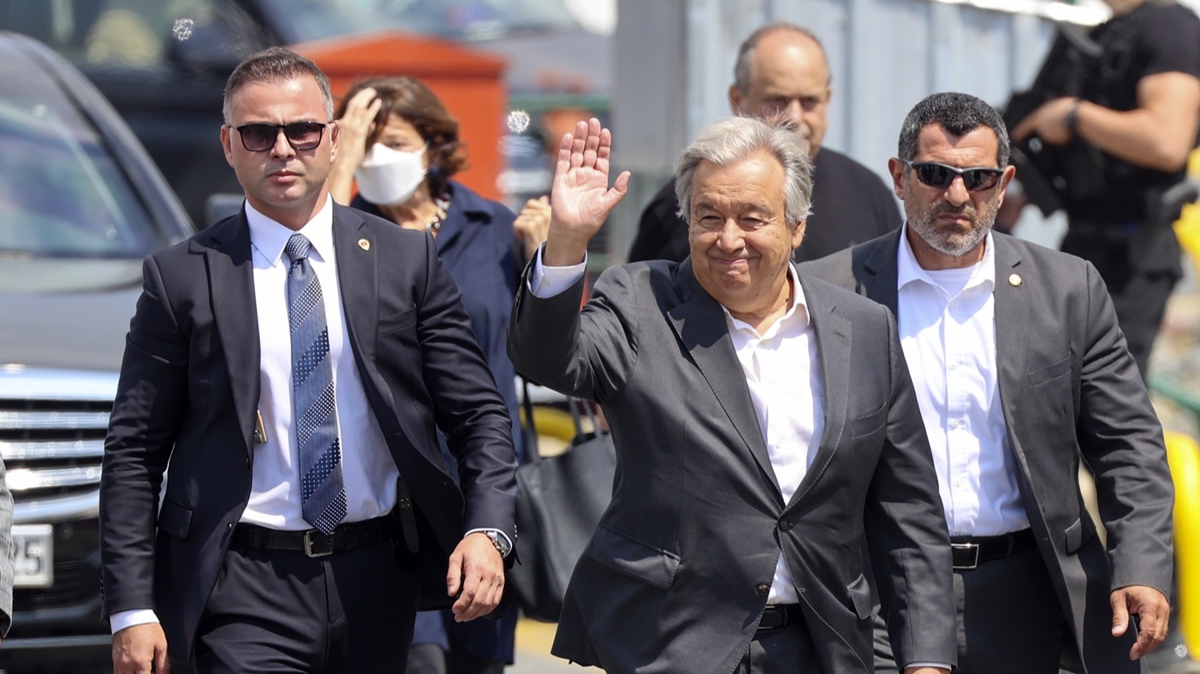 BM Genel Sekreteri Guterres, Zeytinburnu'ndaki tahl gemisindeki incelemelere katld