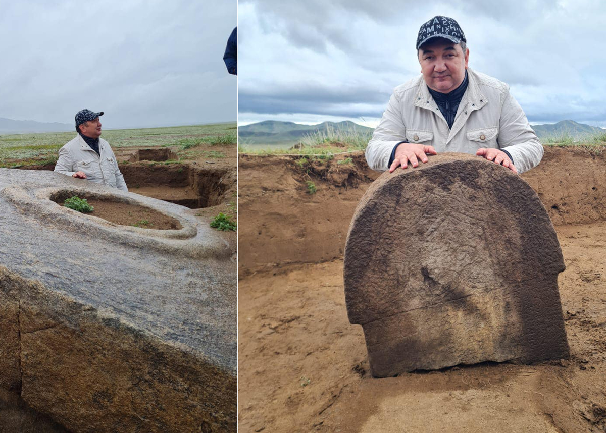 Mo�olistan'da �lteri� Ka�an'�n k�lliyesi ile yaz�t� ke�fedildi