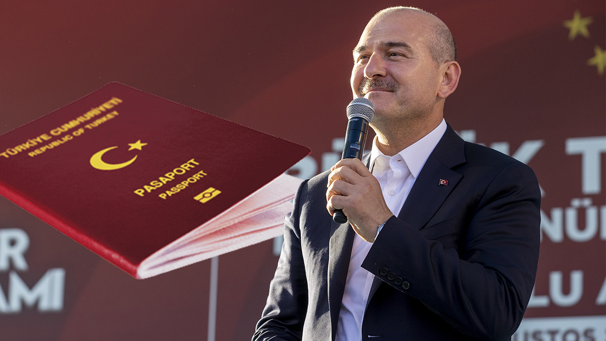 Bakan Soylu duyurdu: Yerli ve milli pasaportun bas�m�na ba�l�yoruz