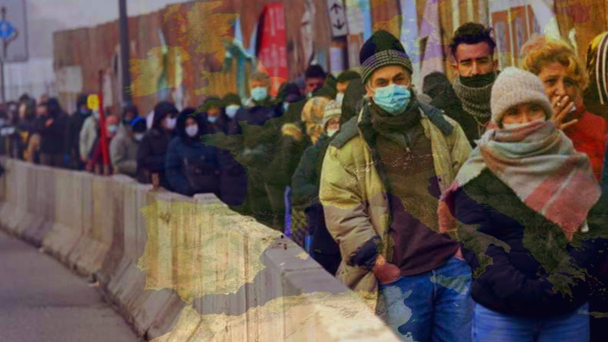 Bu da �teki Avrupa! Yard�m kuyruklar�n�n sonu g�r�nm�yor