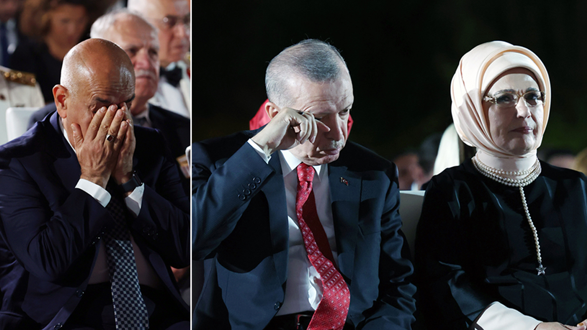 �anl� destan�n y�ld�n�m�nde duygu dolu anlar! Ba�kan Erdo�an g�zya�lar�n� tutamad�
