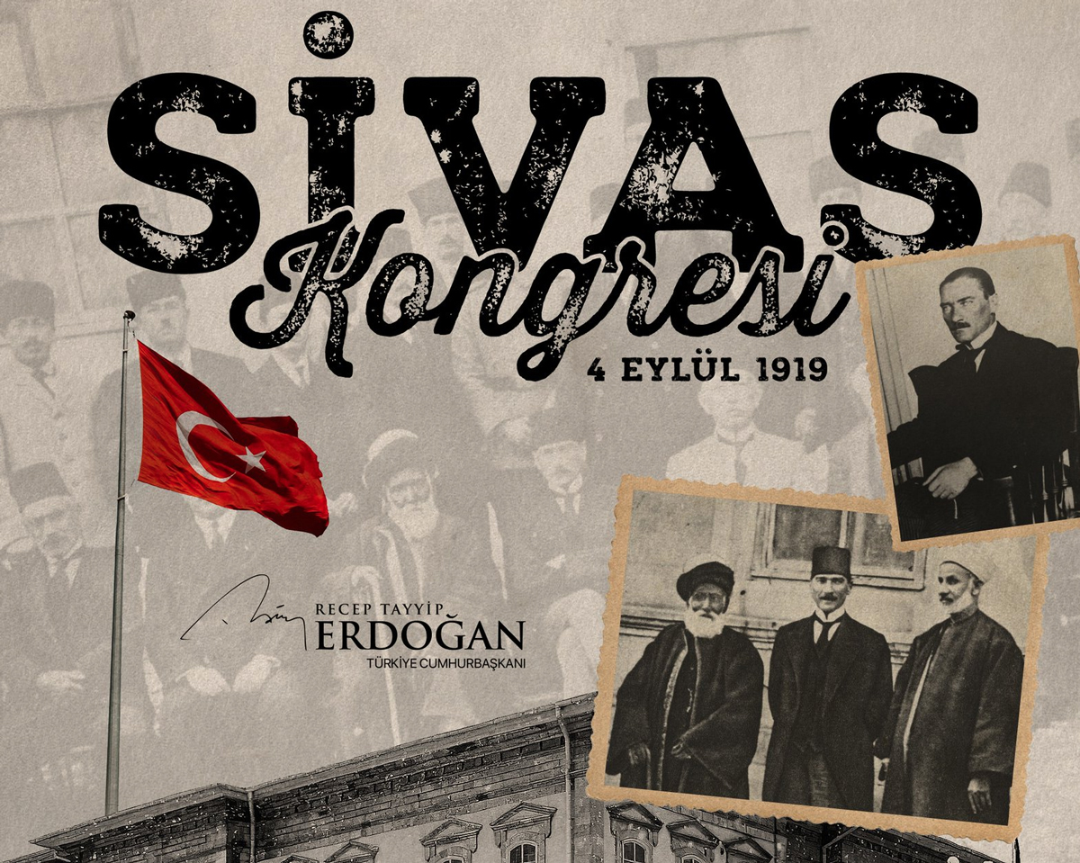 Cumhurba�kan� Erdo�an'dan 'Sivas Kongresi' mesaj�: Gazi Mustafa Kemal ve t�m kahramanlar�m�z� ��kranla an�yorum