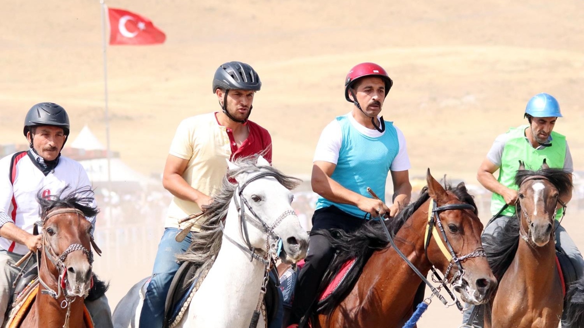 Rahvan atlar Erzurum'da 4 nala kotu