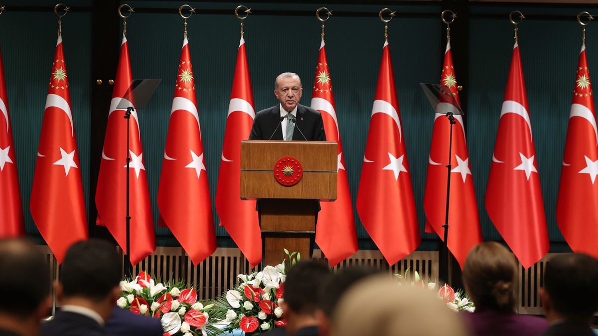 Cumhurbakan Erdoan mjdeleri sralad: Tasfiyesini salayacaz 