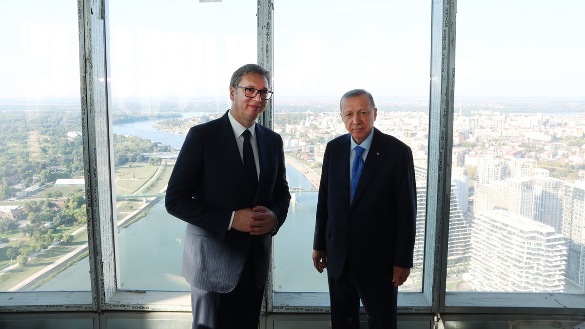 Cumhurbakan Erdoan, Belgrad Kulesi'ni ziyaret etti 