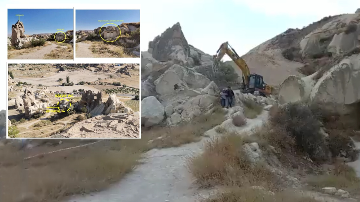 CHP'nin bir yalan� daha ��r�t�ld�! Peri bacas� de�il, WC �nitesi ��kt�