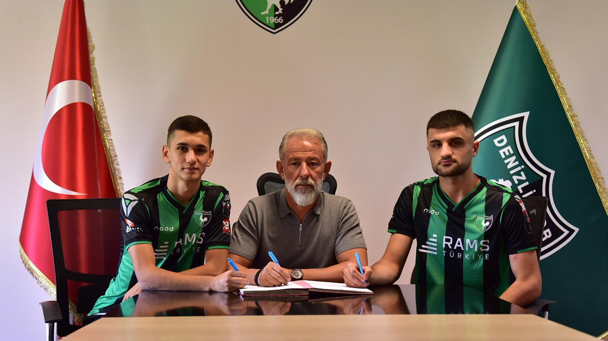 Denizlispor'da iki imza birden