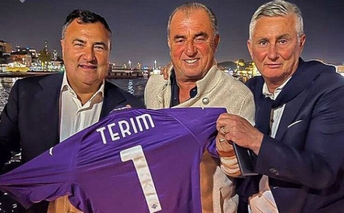 Fiorentina'dan 'Grande' Terim'e anlaml� ziyaret