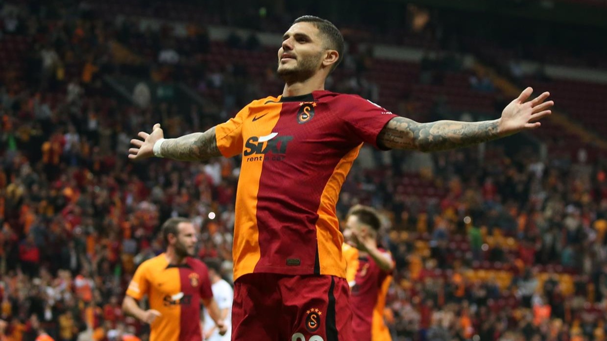 Mauro Icardi ilk goln att, Galatasaray kazand