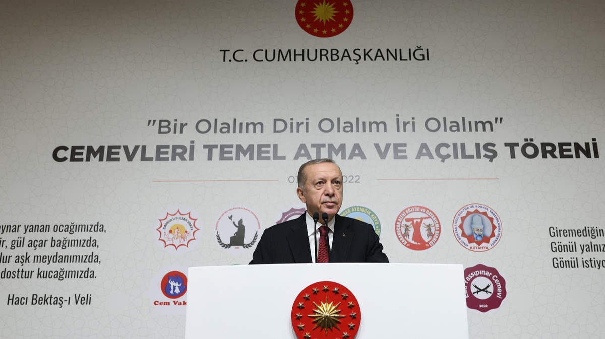 Cumhurbakan Erdoan: Alevi-Bektai toplumu iin kurumsal bir yap kuruyoruz