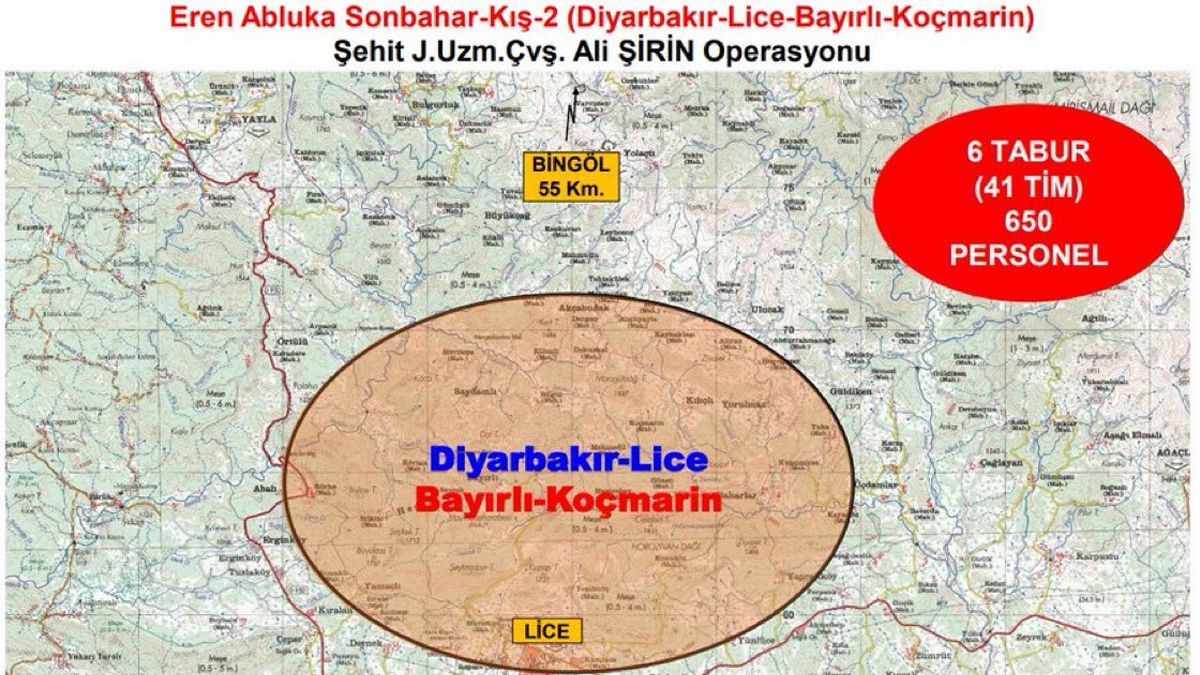 Eren Abluka Sonbahar K��-2 operasyonu ba�lat�ld�