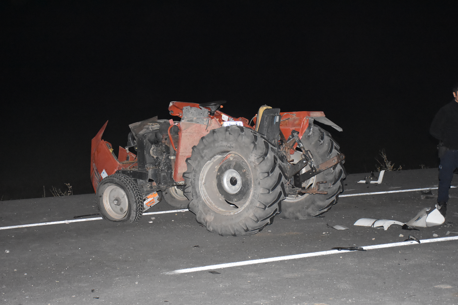 Korkun� trakt�r kazas�: 1 �l�, 1 yaral�
