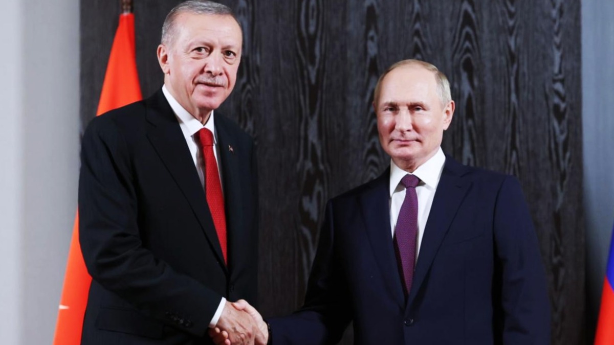 Cumhurbakan Erdoan ile Putin grecek 