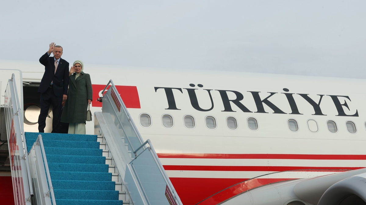 Cumhurbakan Erdoan Kazakistan'a gitti