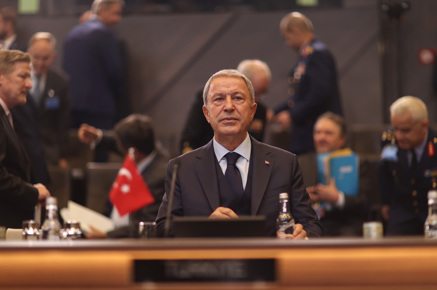 Milli Savunma Bakan� Akar ABD, Almanya, Fransa ve �ngiltere Savunma Bakanlar� ile g�r��t�