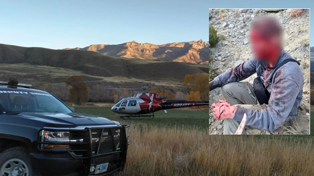 Ay� deh�et sa�t�! 'Tepeden a�a�� akan kanla s�r�ls�klamd��