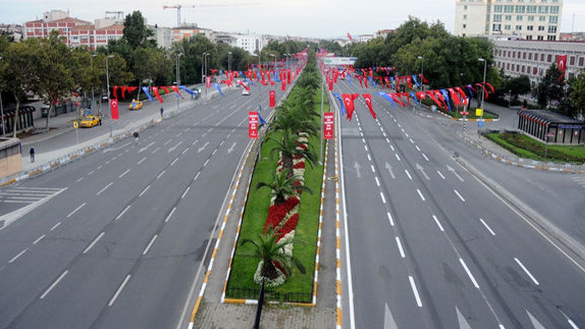 stanbul'da Vatan Caddesi 29 Ekim provas nedeniyle yarn trafie kapatlacak 
