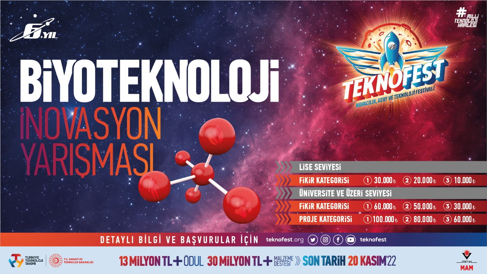 Gen� beyinler 'Biyoteknoloji �novasyon Yar��mas�'nda yar��acak