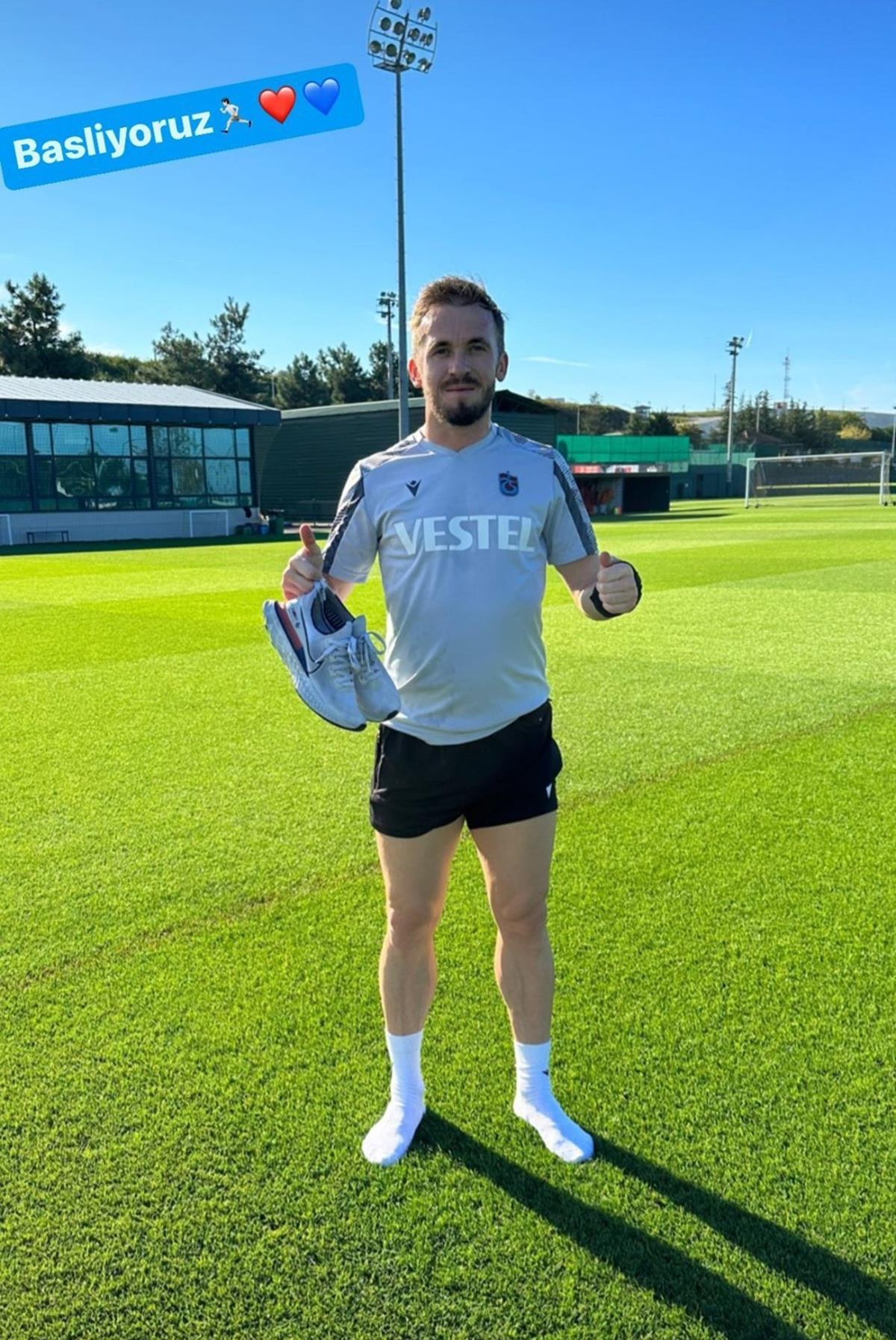 Edin Visca'dan sevindirici haber! Bireysel �al��malara ba�lad�