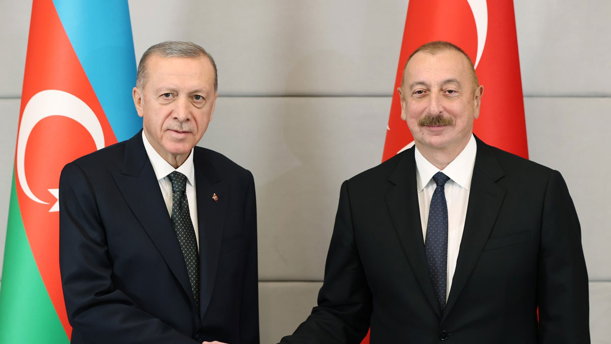 Azerbaycan Cumhurba�kan� Aliyev'den, Cumhurba�kan� Erdo�an'a Cumhuriyet Bayram� i�in tebrik mesaj�