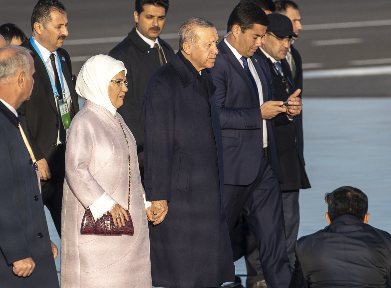 Cumhurba�kan� Erdo�an �zbekistan'a geldi
