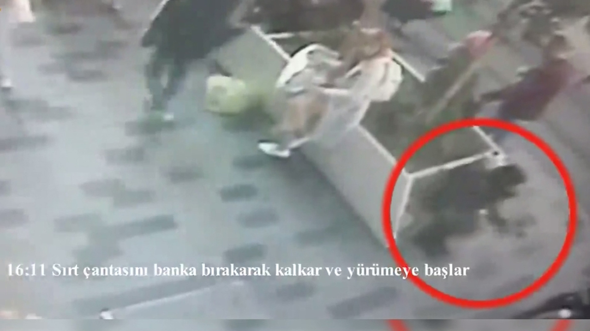 Bombal saldry gerekletiren terristin Taksim'deki grntleri ortaya kt