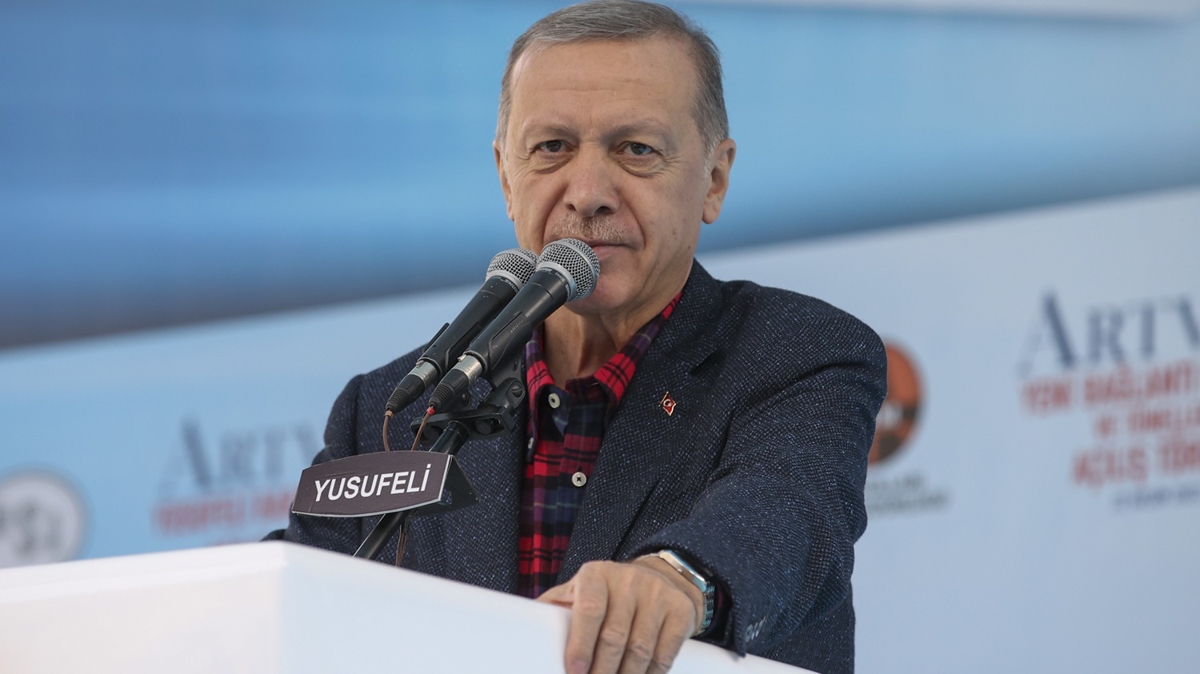 Yusufeli Baraj ald... Cumhurbakan Erdoan: Enerji sknts olsa buras 1,5 yl enerji temin eder