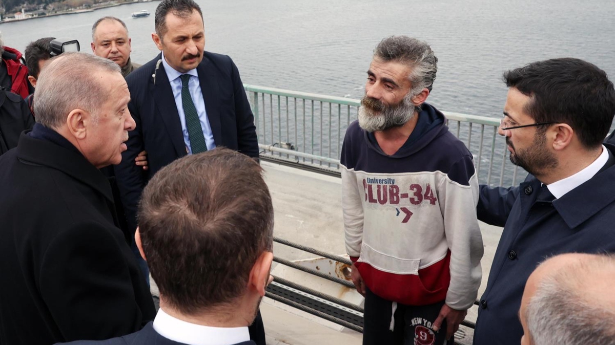 Cumhurbakan Erdoan intihar giriiminde bulunan vatanda ikna etti