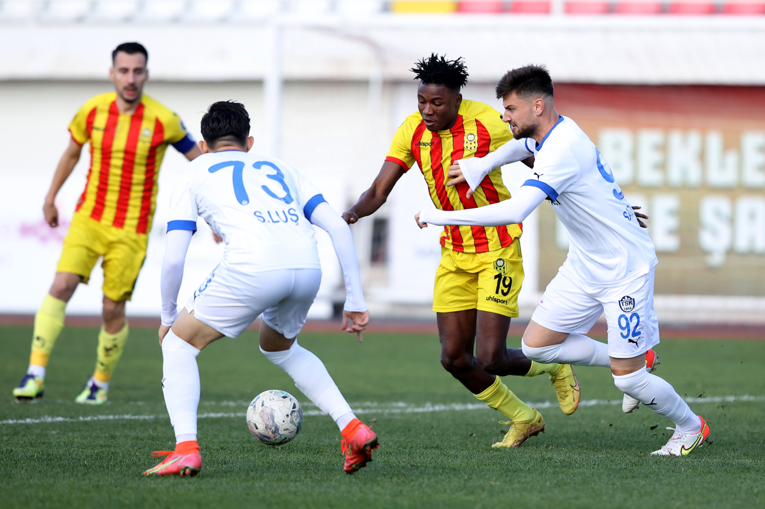 Tuzlaspor - Yeni Malatyaspor ma��ndan gol sesi ��kmad�