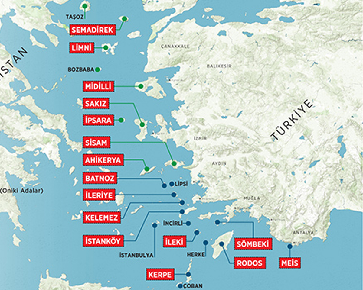 'Lozan Antlamas'na aykr olarak silahlandrlan Yunan adalar, Yunan tarafnn saldrgan tutumunu gstermektedir'