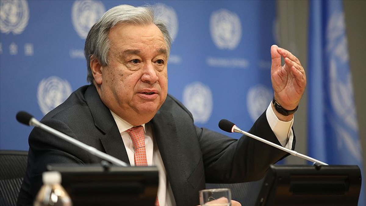 Guterres, insanl���n �evreye verdi�i zarara dikkati �ekti