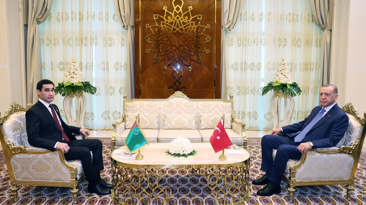 Cumhurbakan Erdoan, Berdimuhamedov'la ikili grme yapt
