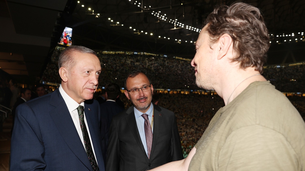 Cumhurbakan Erdoan, Elon Musk ile bir araya geldi 