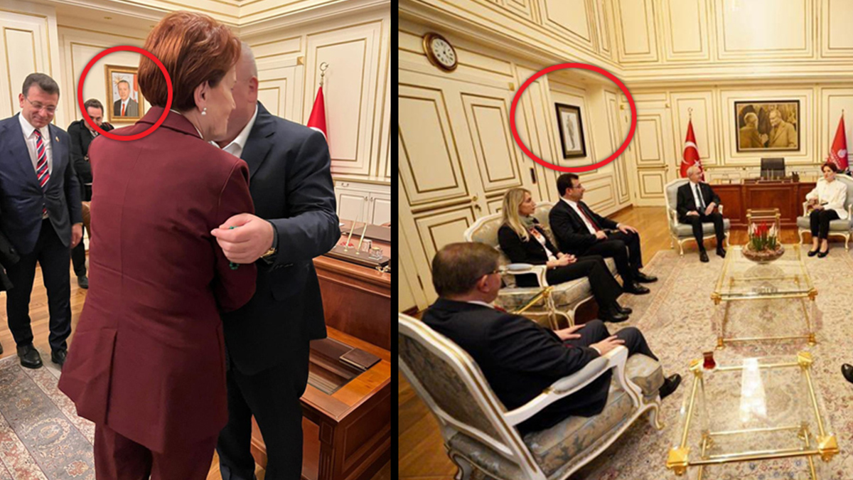 �mamo�lu'nun odas�nda dikkat �eken foto�raf: Siz de �ok �nemli fark� farkettiniz mi?