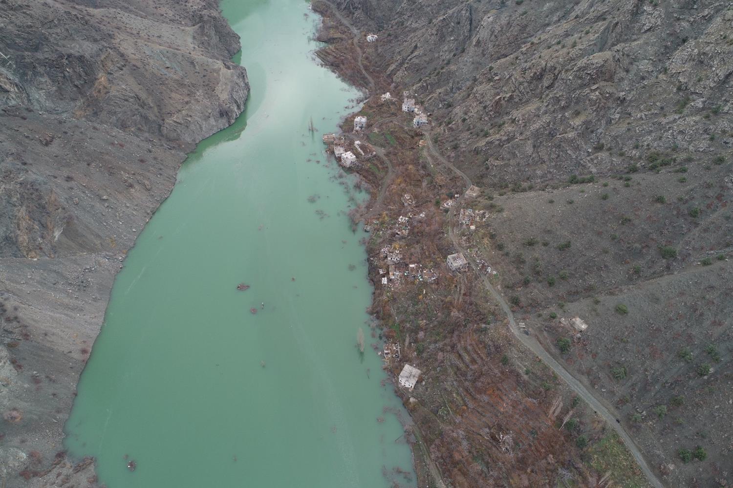 Yusufeli Baraj�'nda su seviyesi 51 metreye ula�t�