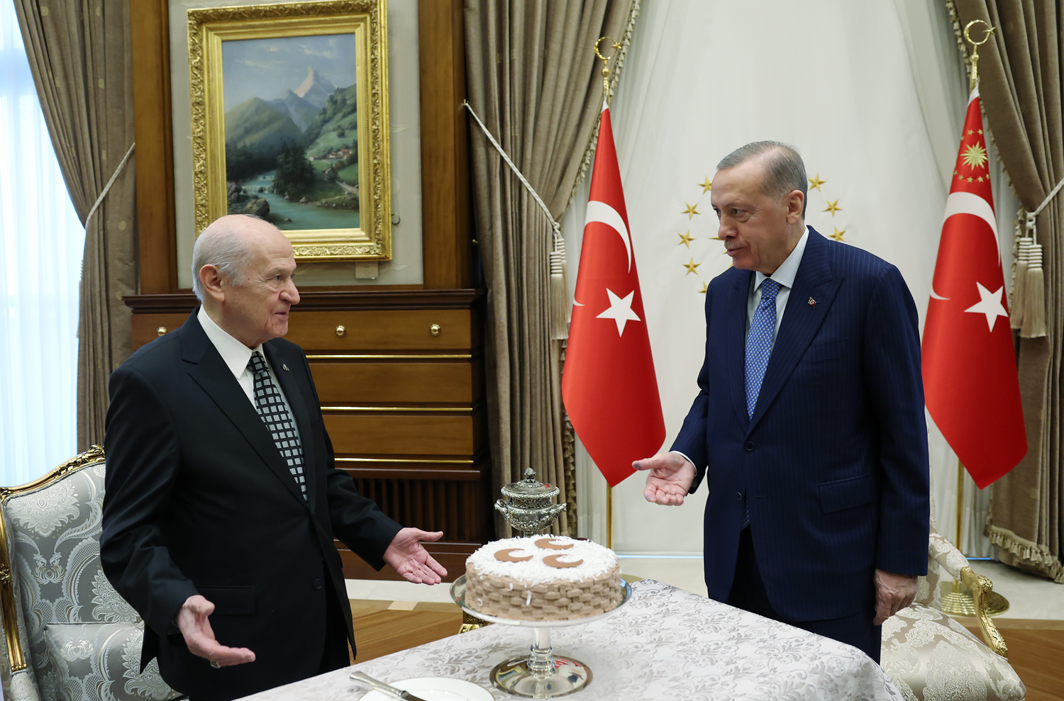 Cumhurba�kan� Erdo�an'dan MHP Lideri Bah�eli'ye s�rpriz