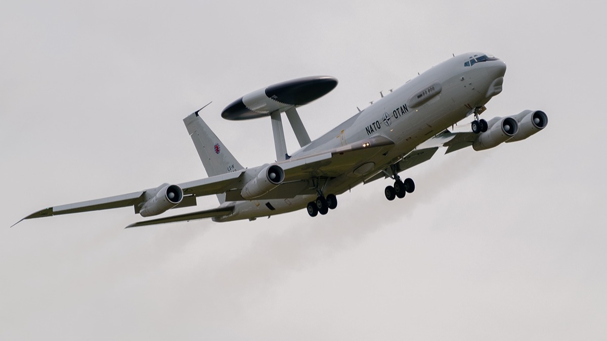 E-3A AWACS Trkiye semalarnda! Milli Savunma Bakanl duyurdu