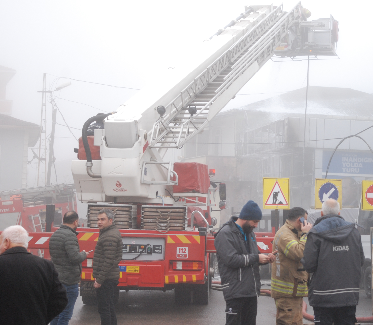 Kaz� �al��mas�nda do�al gaz borusu patlad�: 1 i��i yaral�