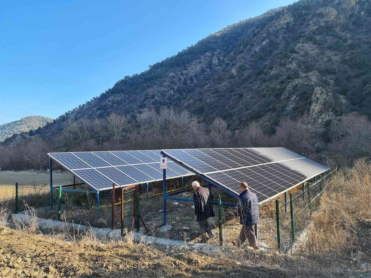 G�ne� enerjisi ile i�me suyu ihtiya�lar�n� kar��l�yorlar