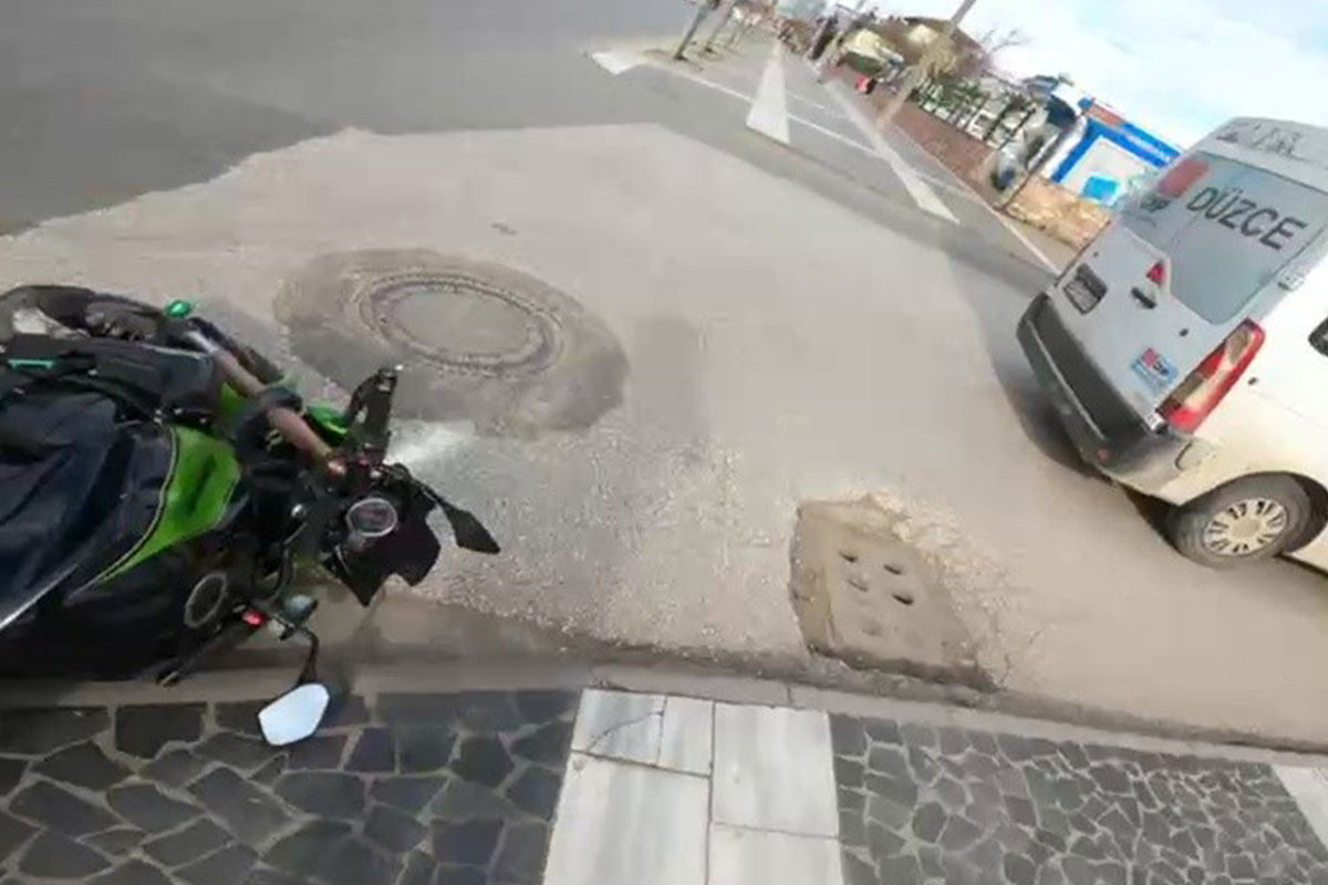 Direksiyon dersine giderken kaza ge�irdi