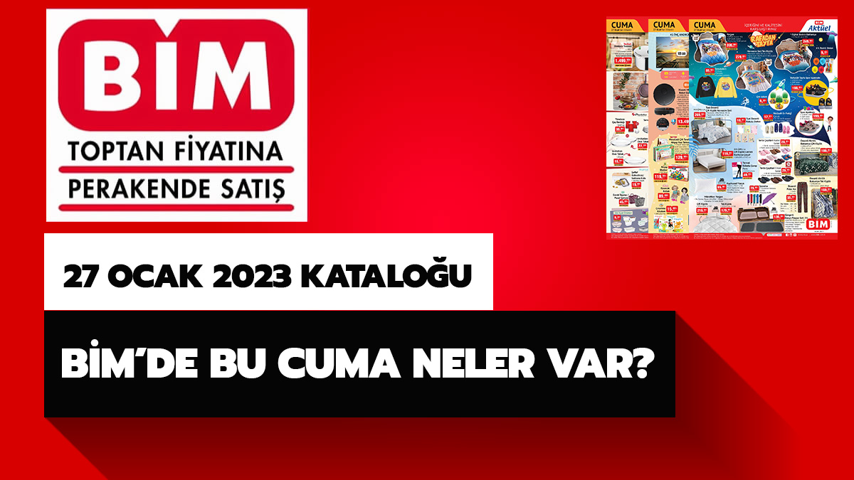 B�M'de bu hafta neler var? B�M 27 Ocak 2023 Cuma akt�el �r�nler katalo�u