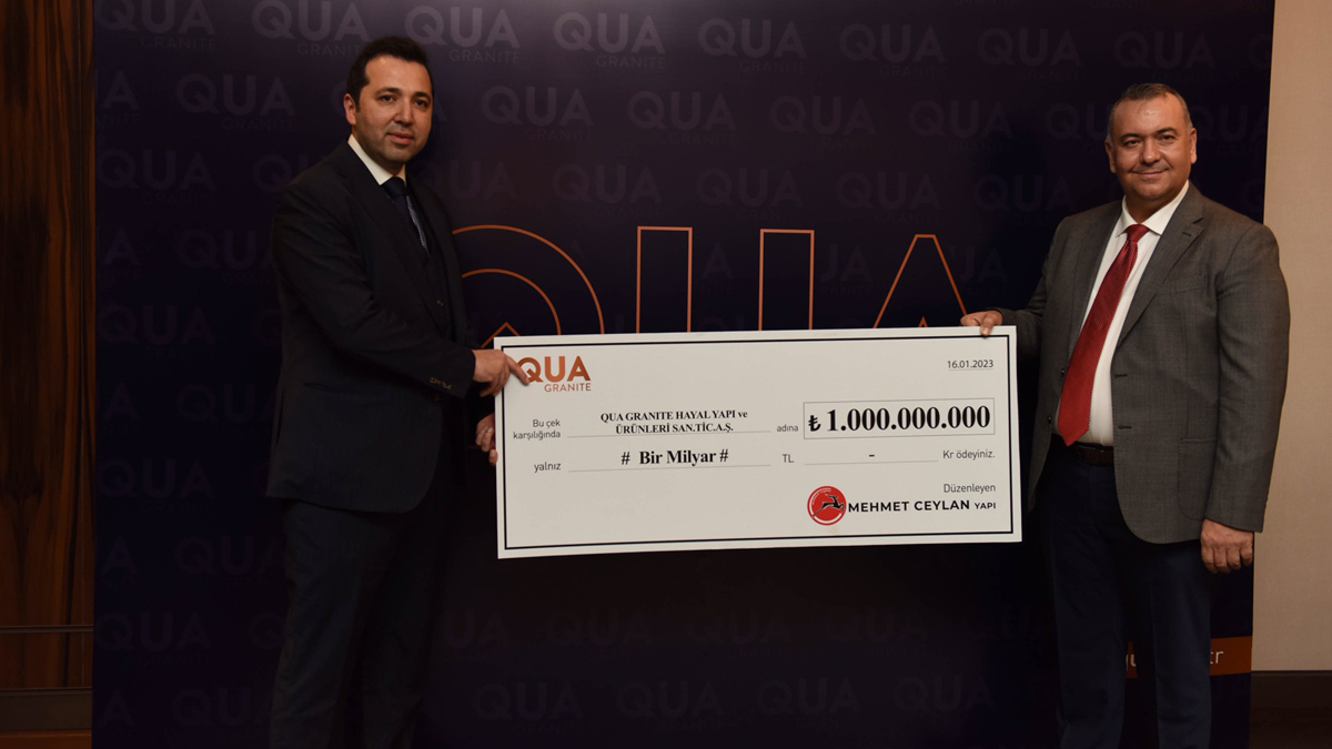 Qua Granite'ten 1 Milyar TL'lik rekor sat��