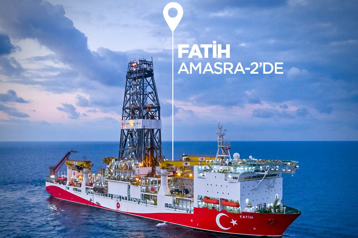 Fatih Sondaj Gemisi Amasra-2'de sondaja ba�lad�
